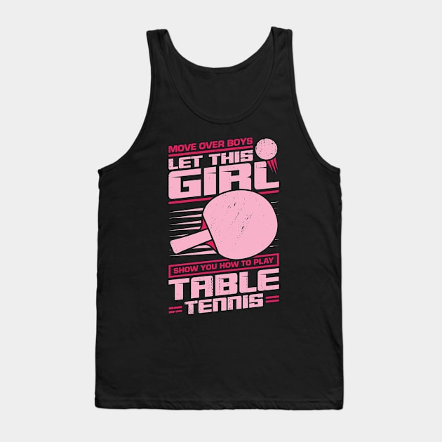 Table Tennis Girl Gift Tank Top by Dolde08